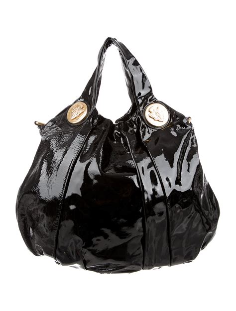 gucci patent leather handbag|Gucci patent leather bag vintage.